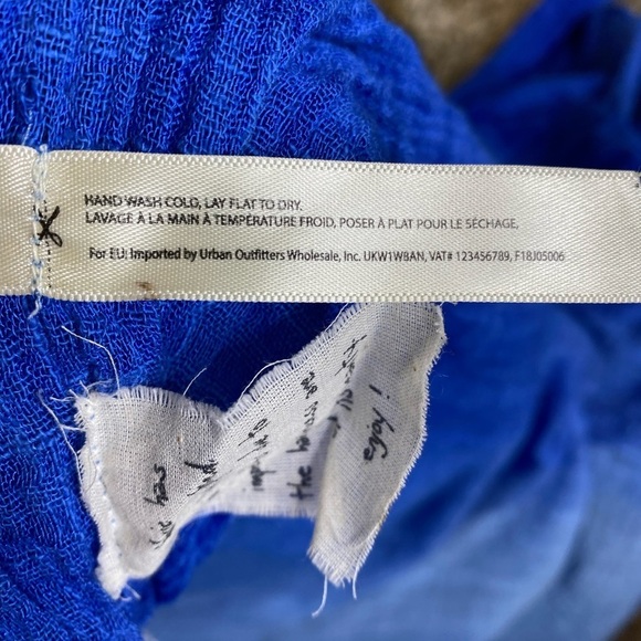 Free People Angélica Blue Dip-dyed Ombre Kimono Duster NWT - Picture 4 of 6